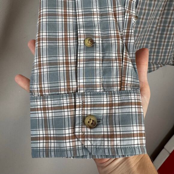 Alesbury Long Sleeve Sonora Peak Hike Shirt Gray Blue Plaid NWT Size Medium - Picture 4 of 10